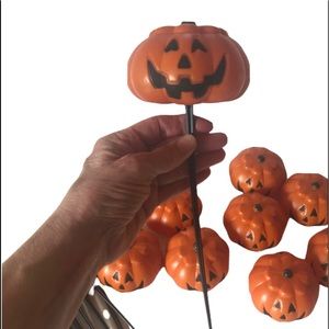 10 Vintage Jack O Lantern Light Up Yard Blow Molds
